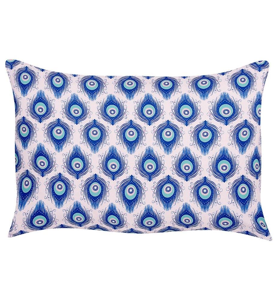 Set di 2 cuscini da esterno CERIANA Trama animale 40 x 60 cm Blu