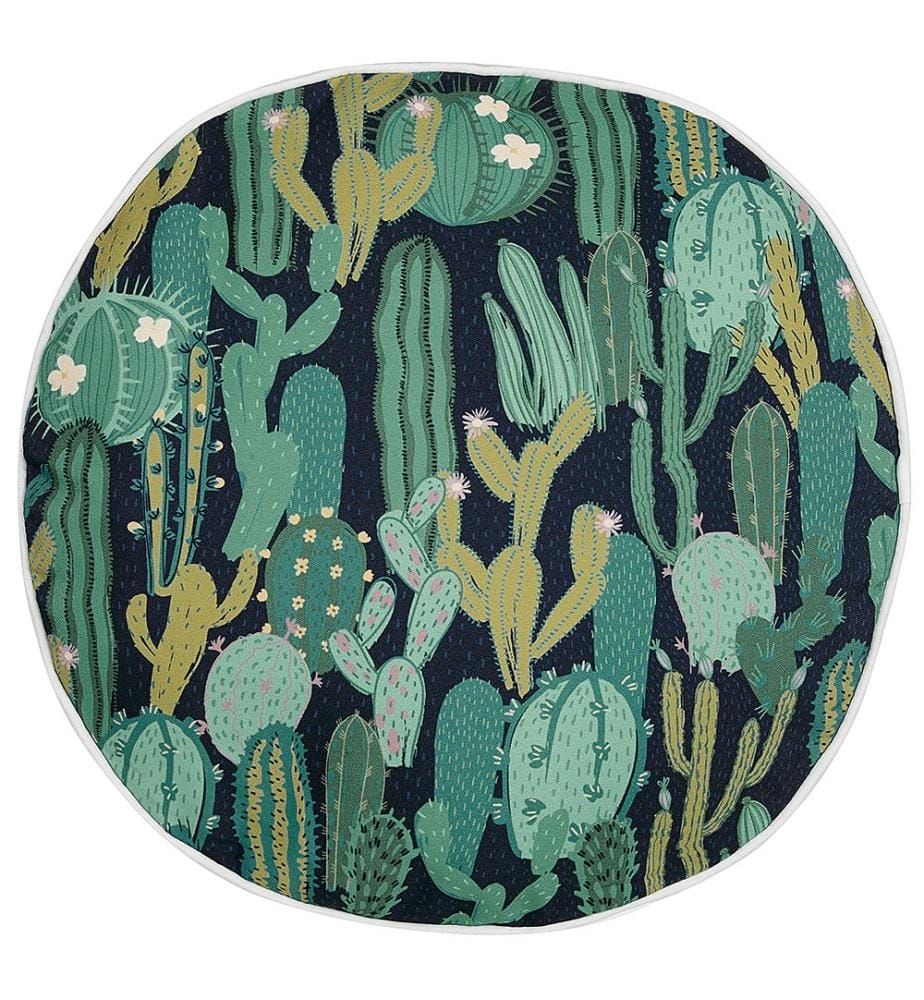Set di 2 cuscini da esterno BUSSANA Trama di piante 40 x 40 cm Verde