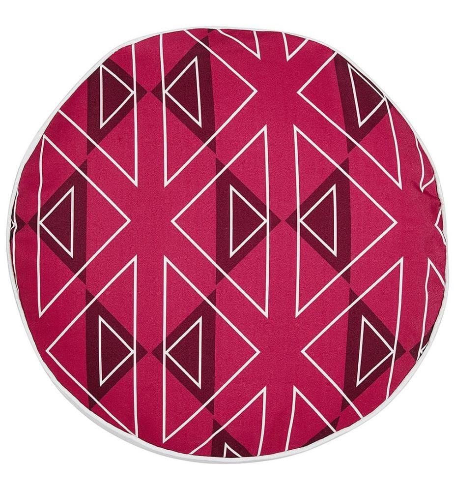 Set di 2 cuscini da esterno MEZZANO Trama geometrica 40 x 40 cm Rosa