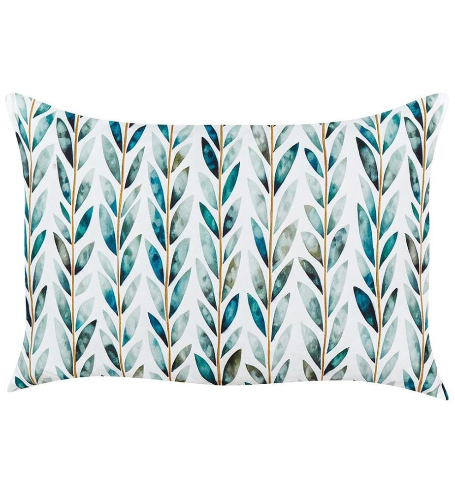 Set di 2 cuscini da esterno LOANO Trama di piante 40 x 60 cm Verde