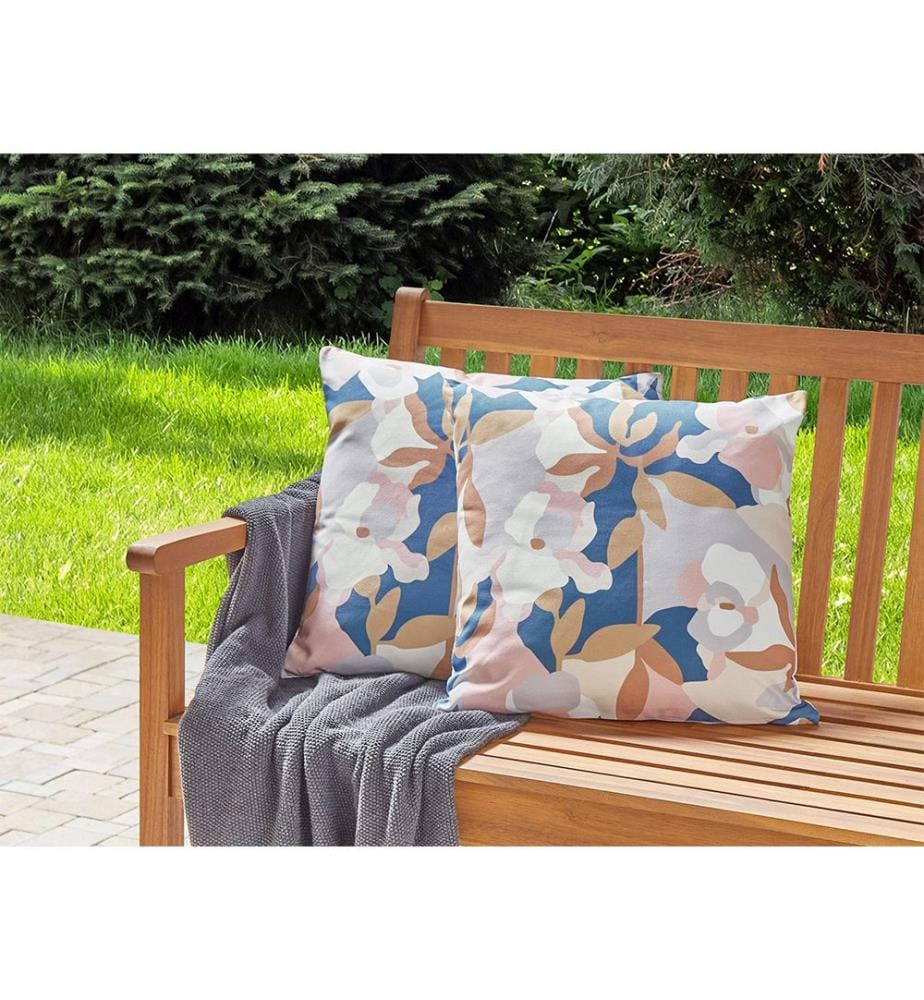 Set of 2 Outdoor Cushions VEREZZI Floral Pattern 45 x 45 cm Multicolour