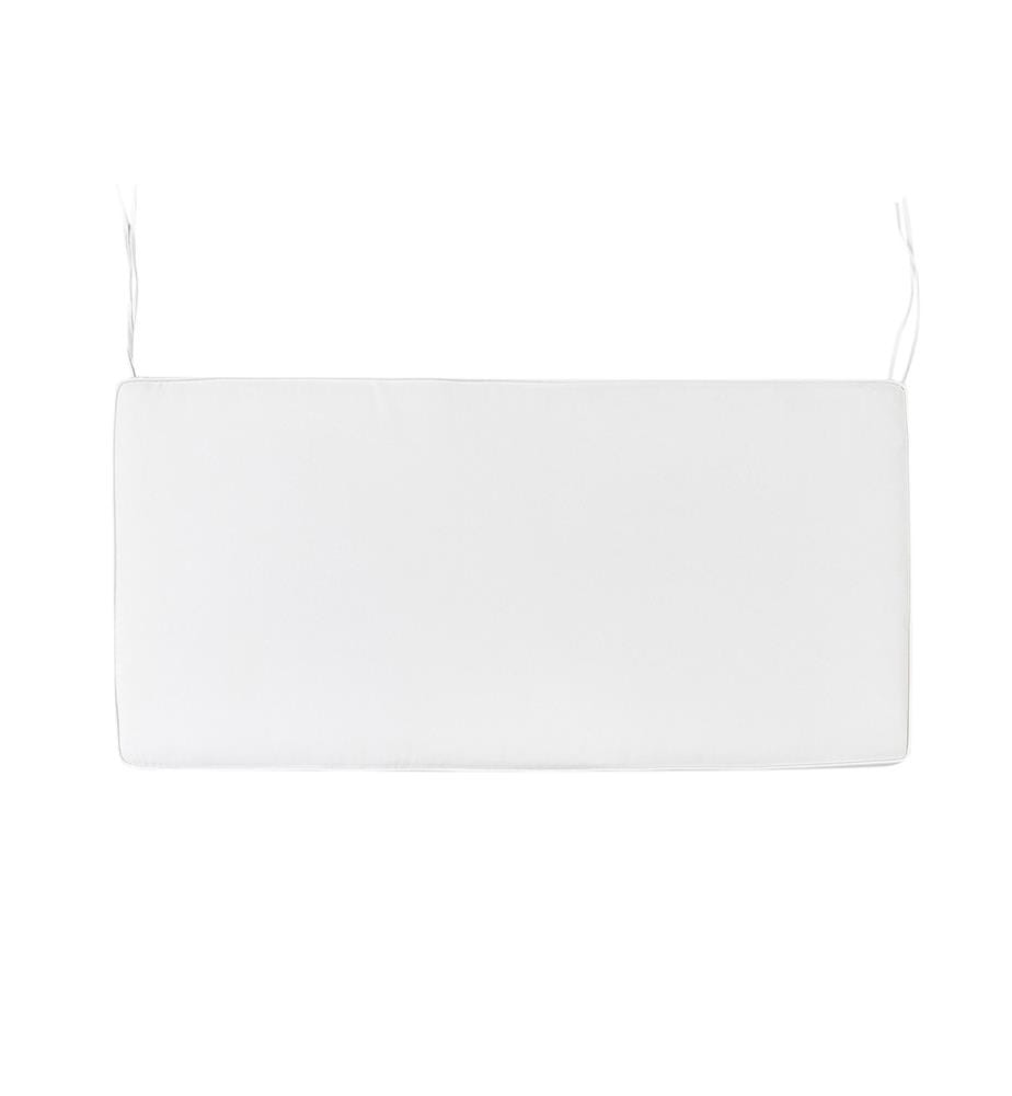 Cuscino per sedile a panca VIVARA 112 x 54 cm Bianco sporco