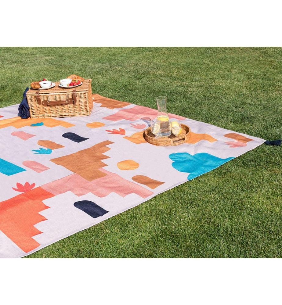 Picknickdecke KAMBAR 200 x 200 cm Bunt
