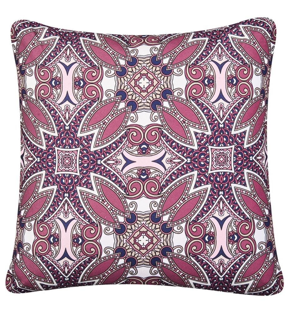 Set di 2 cuscini da esterno MIRAGE Trama orientale 45 x 45 cm Viola