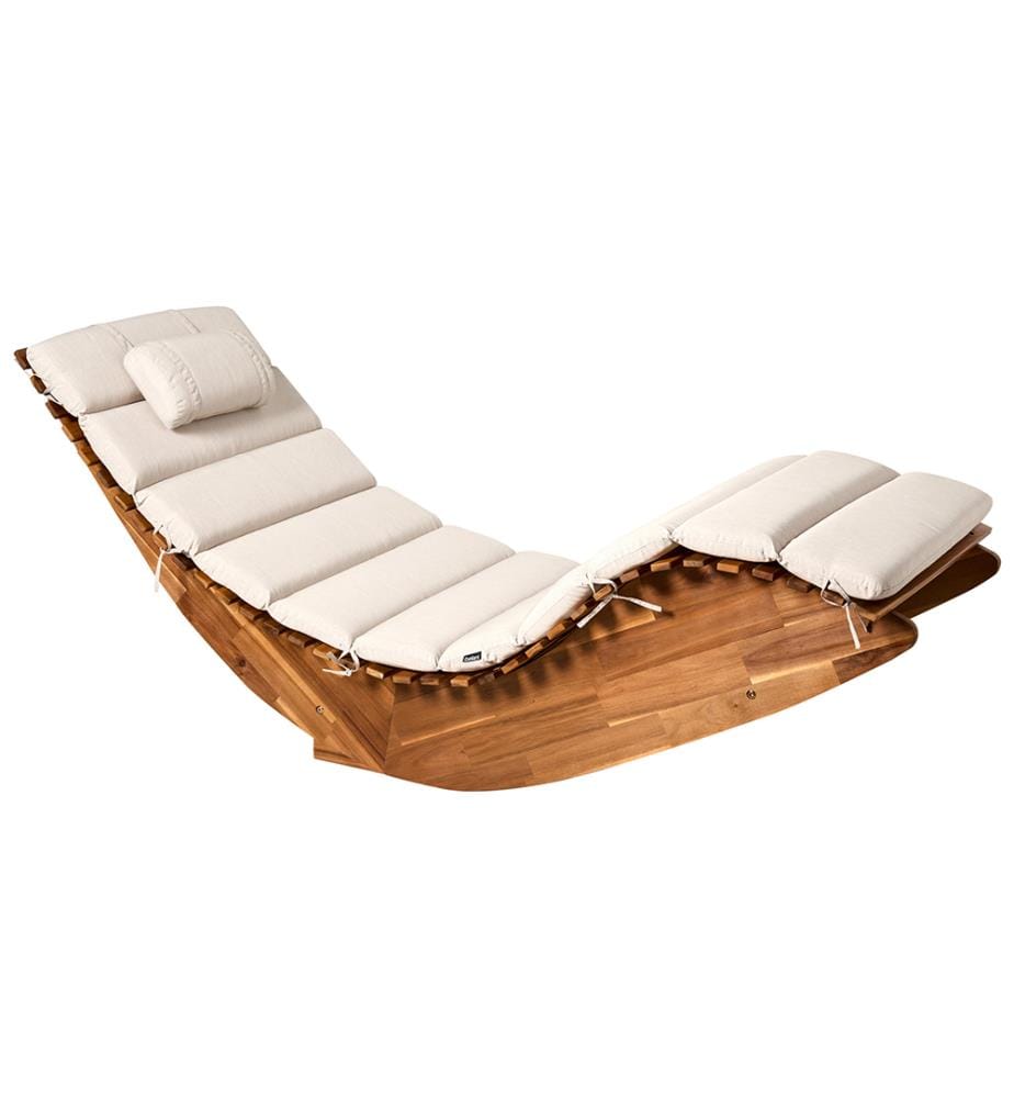 Coussin de transat extérieur BRESCIA PREMIUM 180 x 60 cm Beige clair