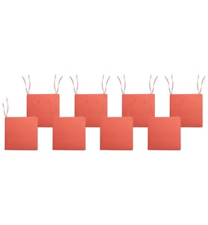 Lot de 8 coussins pour chaises de jardin SASSARI PREMIUM 46 x 46 cm Rouge