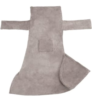 Lot de 2 plaids avec manches - 200 x 170 cm, gris