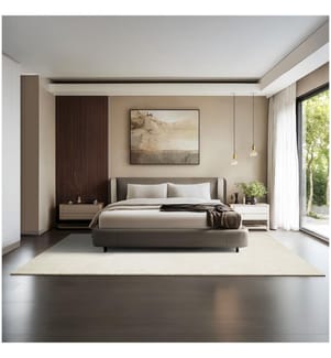 Tapis à poils ras SOFT ZONE - crème, 200 x 290 cm