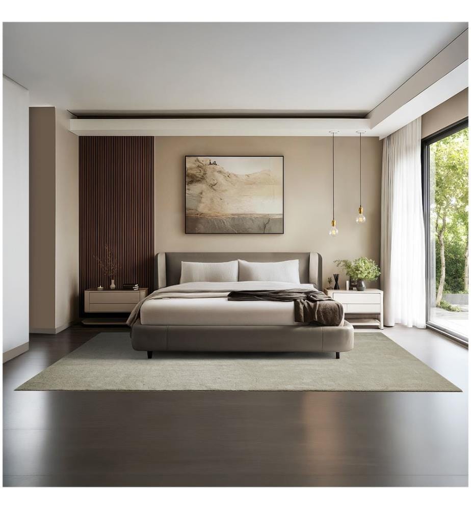 Tapis à poils ras SOFT ZONE - sable, 200 x 290 cm