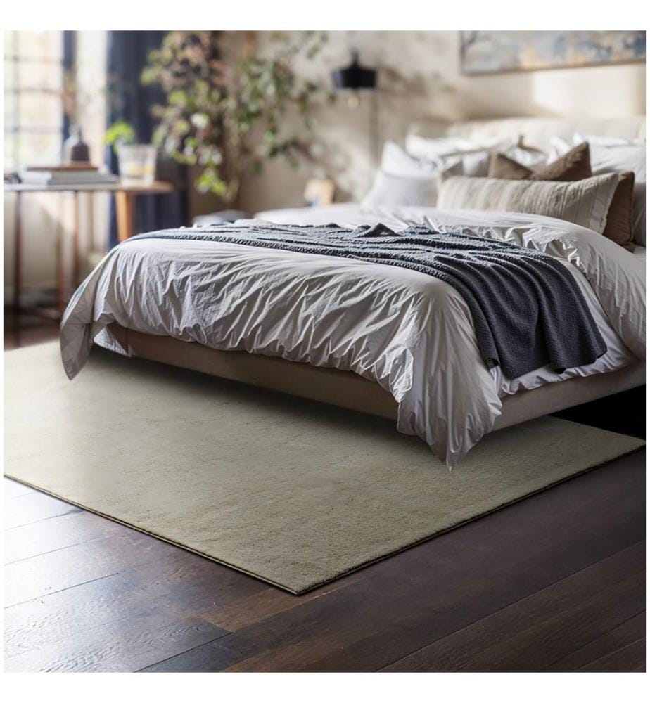 Rug Zonelle - short pile and ultra-soft, rectangular or round - sand, 120 x 170 cm
