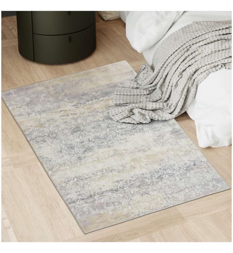 Washable Rug Dalia - various sizes, faded pattern, easy-care short pile, non-slip - 80 x 150 cm