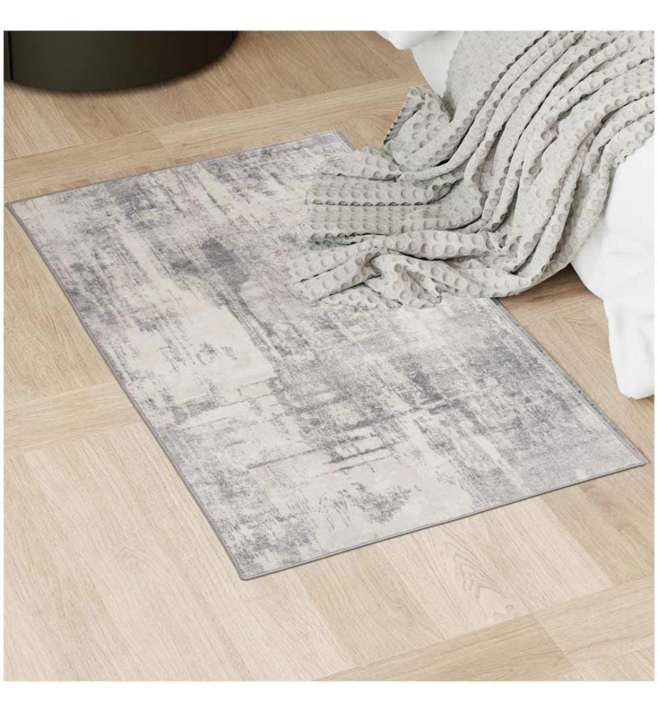 Washable Rug Nadira - different sizes, abstract pattern, synthetic wool and felt, non-slip - 60 x 110 cm