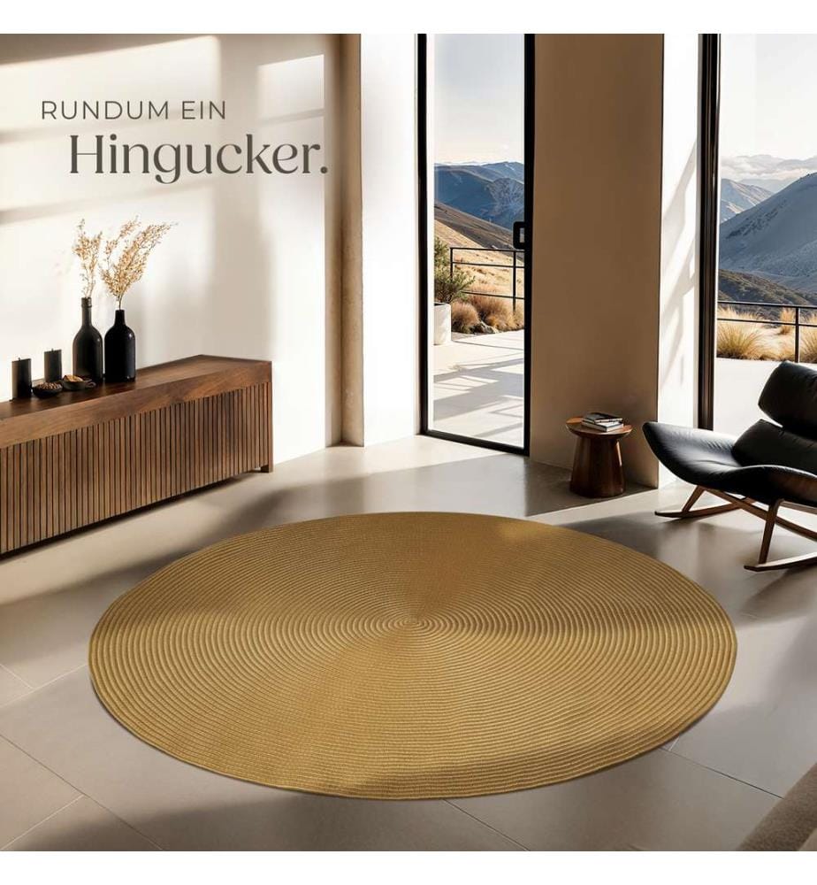 Rug Raya - jute look, boho style, indoor and outdoor use, durable - brown
