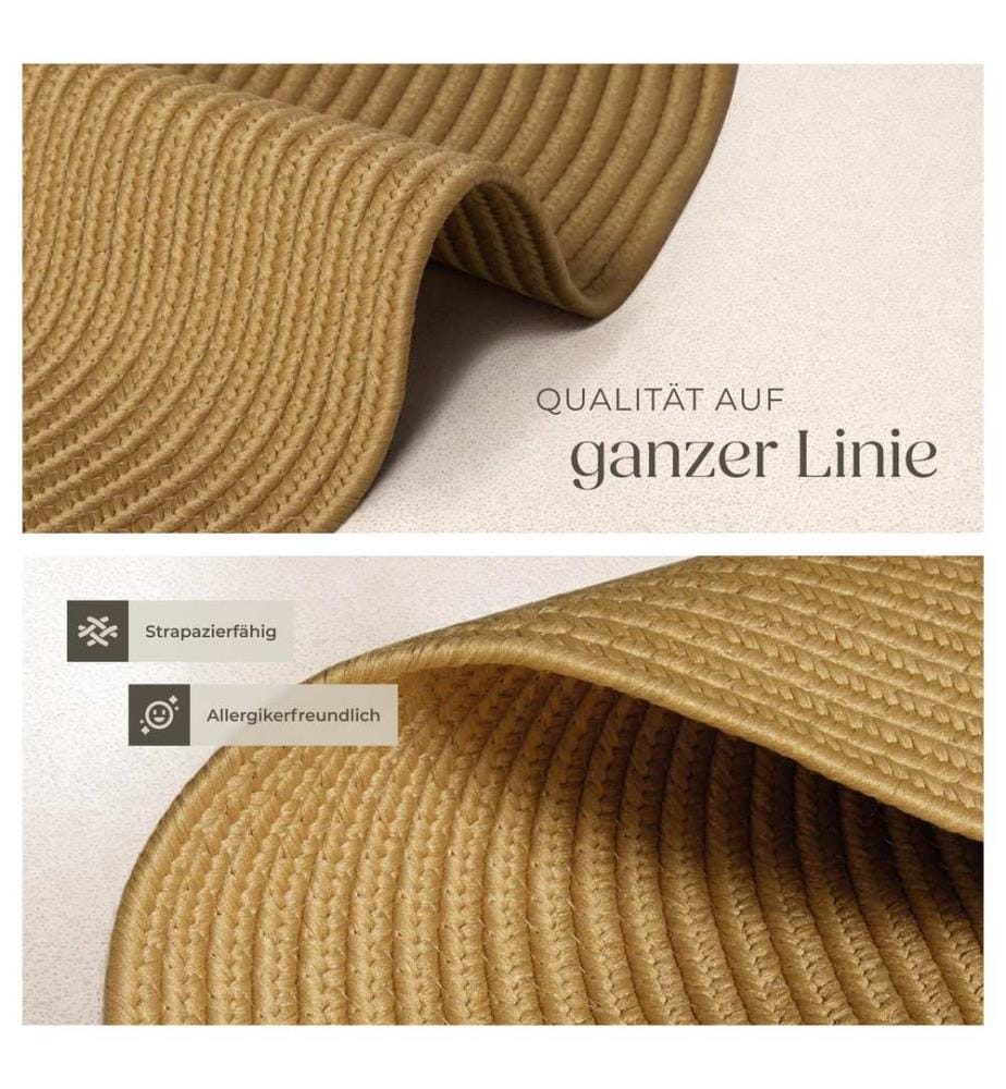 Rug Raya - jute look, boho style, indoor and outdoor use, durable - brown