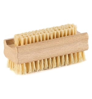 Nailbrush double sided extra hard birch wood