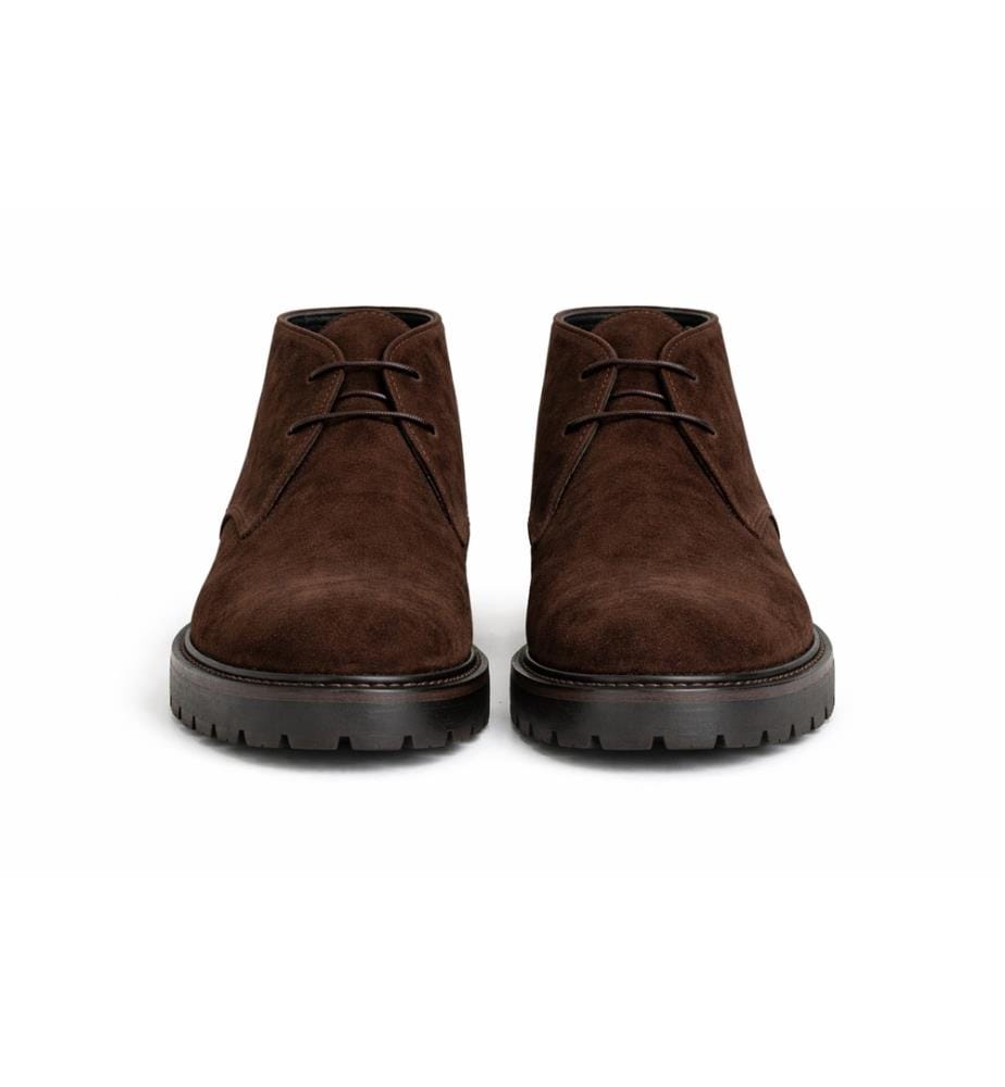 Bottes en daim marron