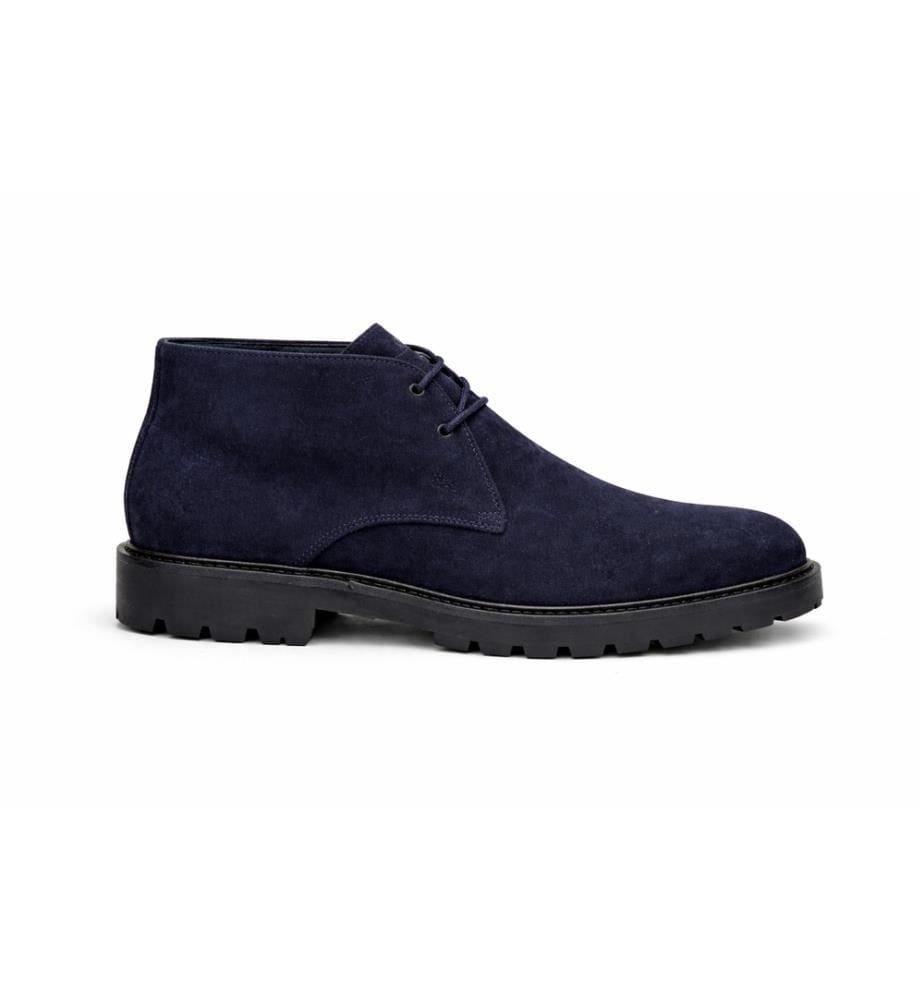 Bottes en daim bleu