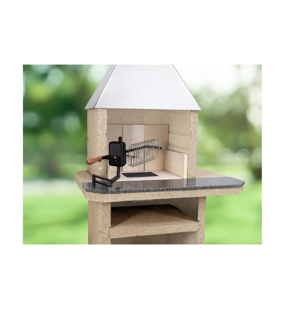 NOUVEL - Supports pour grille de barbecue Double bras pivotant, 34 x 32.5 cm