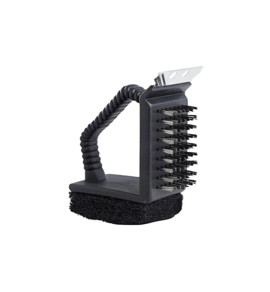 Dangrill - Brosse pour barbecue 3 en 1, Noir