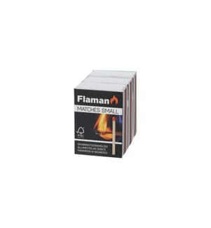 FLAMAN - Allume-feu pour barbecue Matches Cuisine Trio FSC Small, 3 x 240 pièces