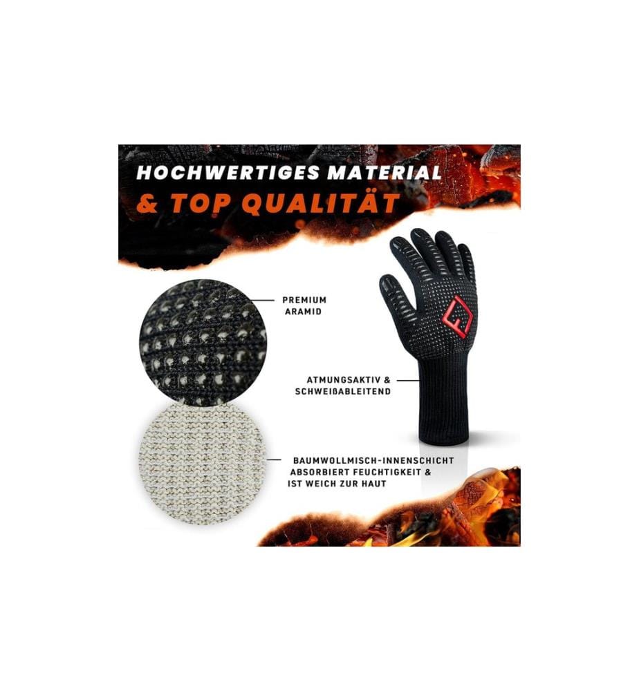 Flipline - Grillhandschuh L Schwarz