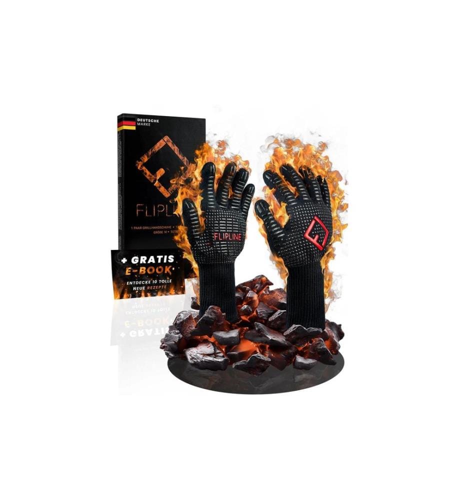 Flipline - Gant pour le grill M Noir