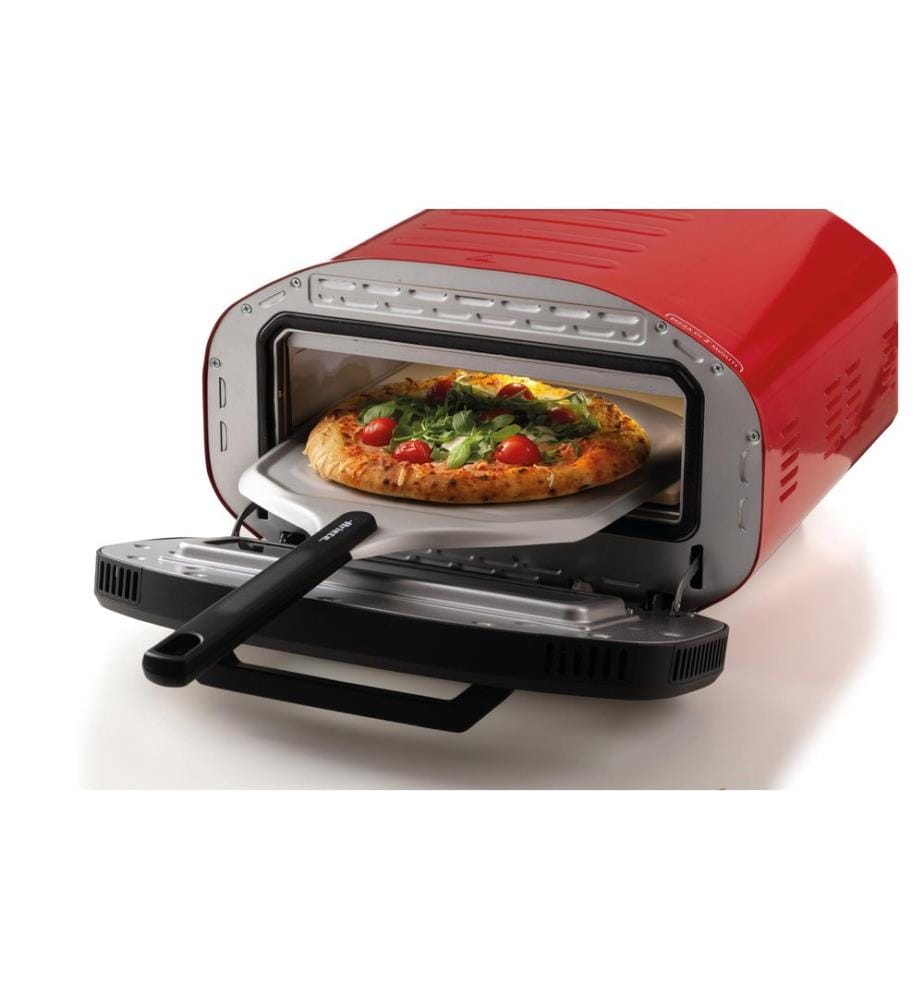 ARIETE - Four à pizza ARI-3901 Four à pizza électrique brique réfractaire rouge