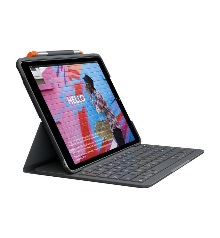 LOGITECH - Tablet Tastatur Cover Slim Folio iPad 10.2 (7. - 9. Gen.)