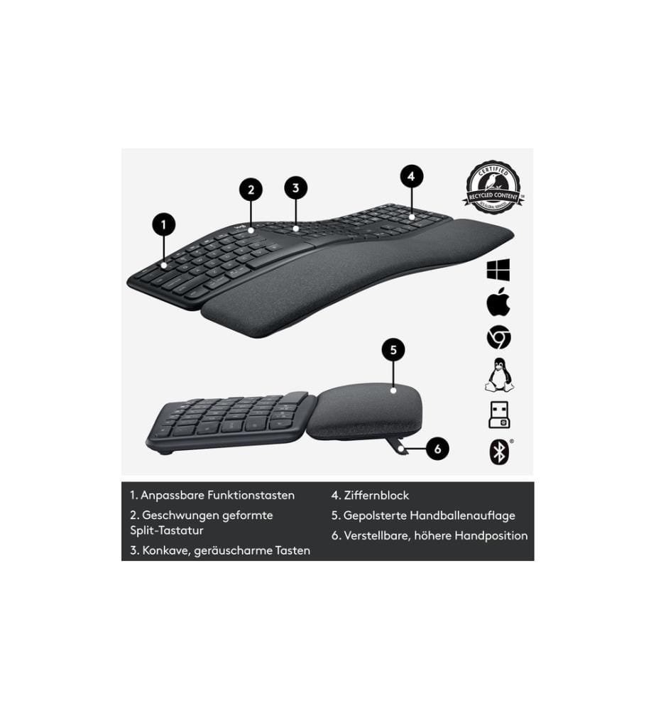 LOGITECH - Clavier Ergo K860