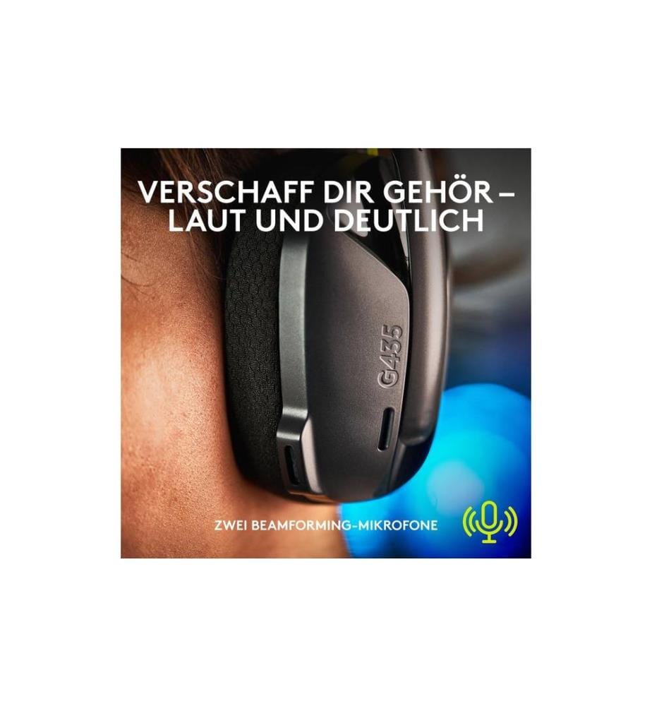 LOGITECH - Headset G435 Gaming Lightspeed Schwarz