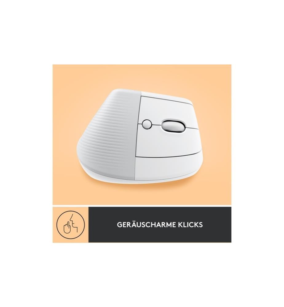 LOGITECH - Ergonomische Maus Lift Off-white