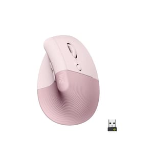 LOGITECH - Souris ergonomique Lift Rose