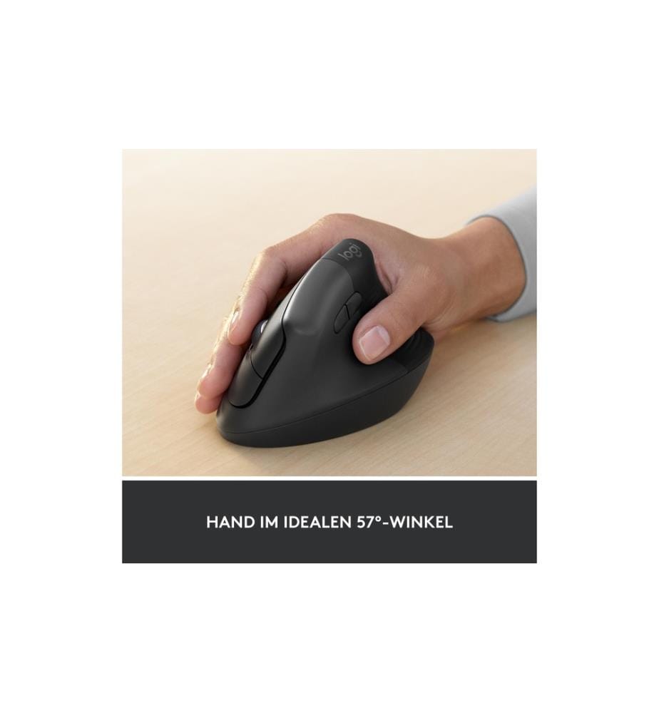 LOGITECH - Ergonomische Maus Lift for Business Graphite