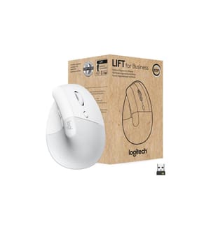 LOGITECH - Souris ergonomique Lift for Business Off-white