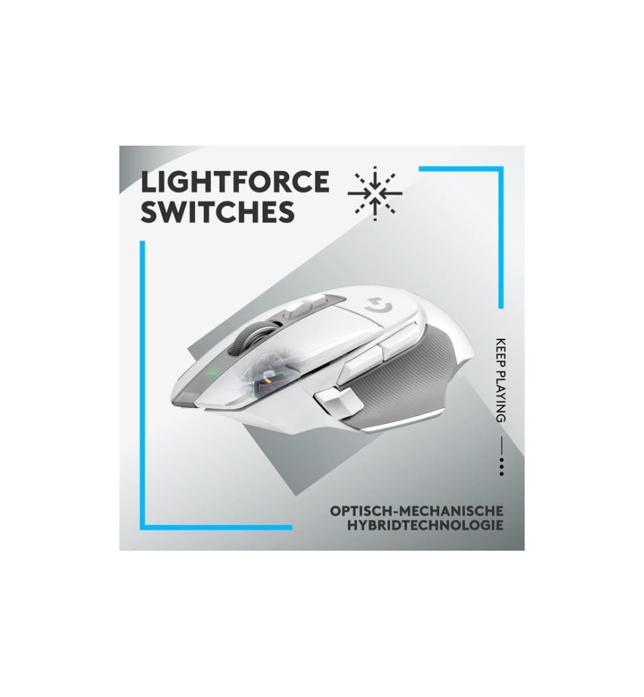 LOGITECH - Gaming-Maus G502 X Lightspeed Weiss
