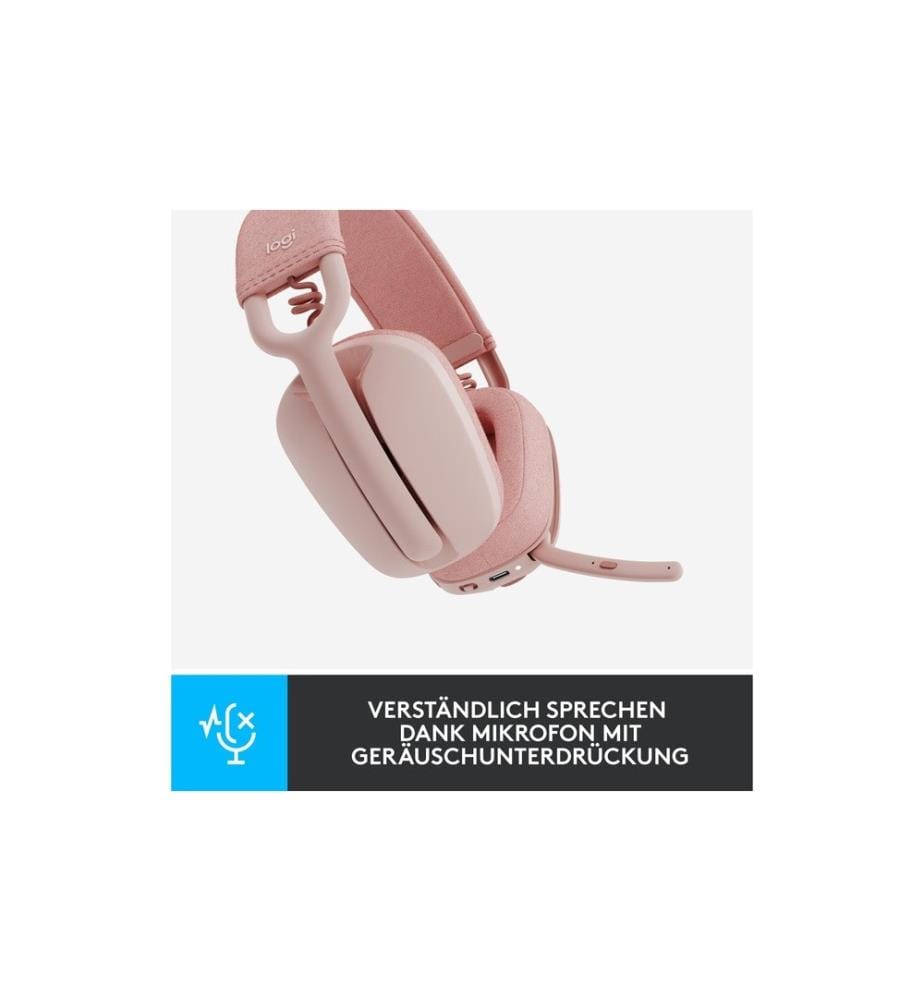 LOGITECH - Casque Zone Vibe 100 Rose