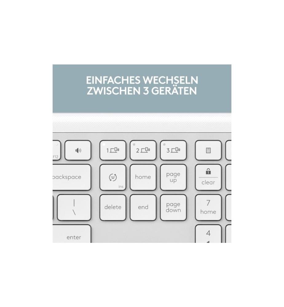 LOGITECH - Clavier K950 Signature Slim Off-white