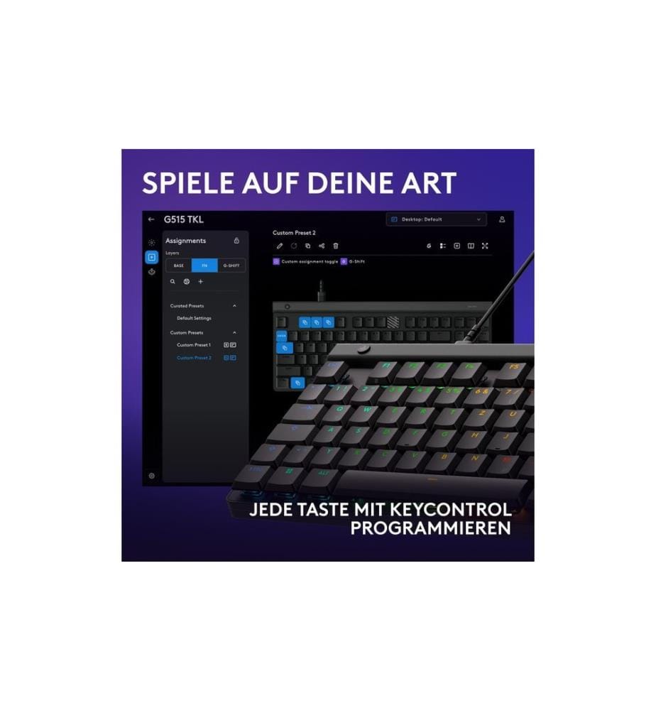 LOGITECH - Clavier de gaming G515 TKL