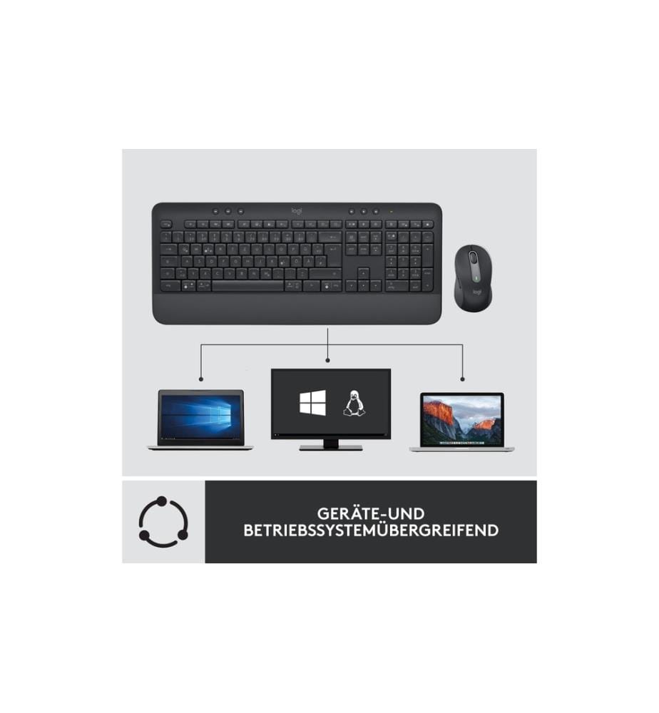 LOGITECH - Ensemble clavier-souris MK650 Combo for Business Mise en page US