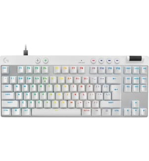 LOGITECH - Clavier de gaming Pro X TKL Rapid Blanc