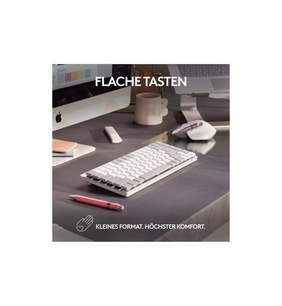 Logitech Tastatur MX Mechanical Mini for Mac pale grey