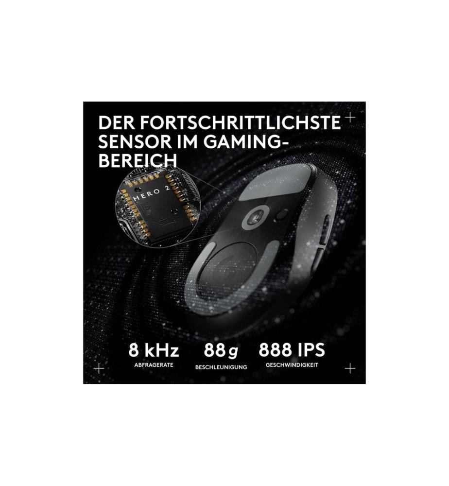 Logitech Gaming-Maus Pro X Superlight Dex Schwarz