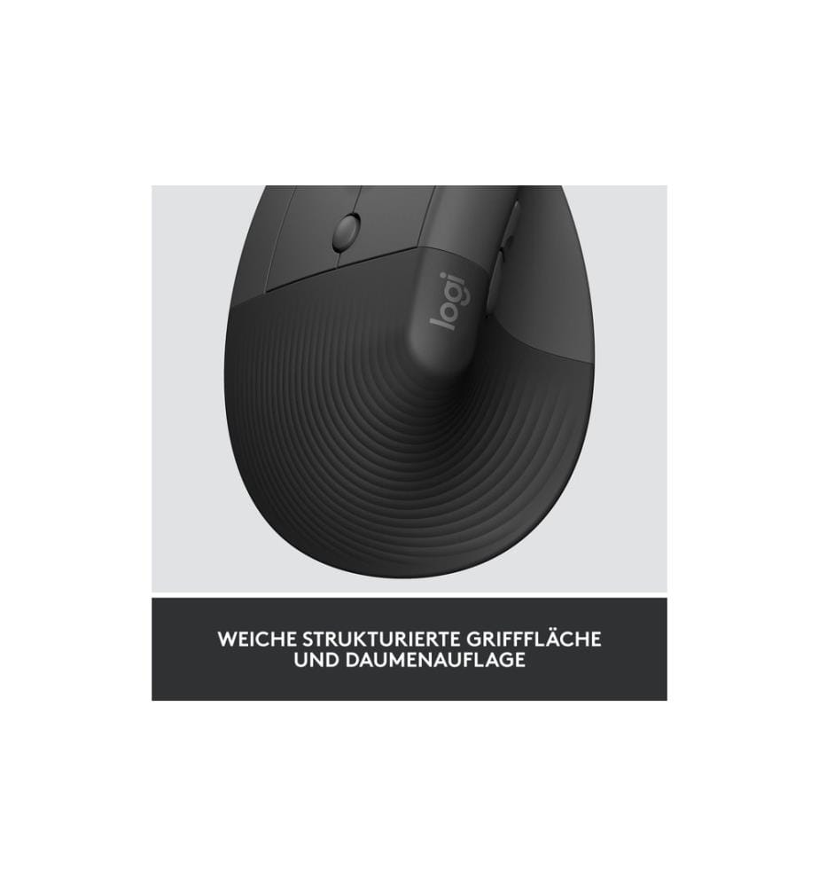 Logitech Ergonomische Maus Lift for Business Left Graphite