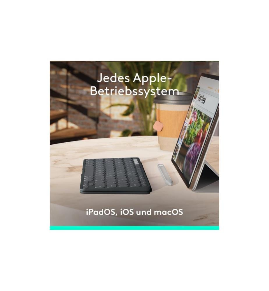 Logitech Tastatur Keys-To-Go 2 Apple Graphite