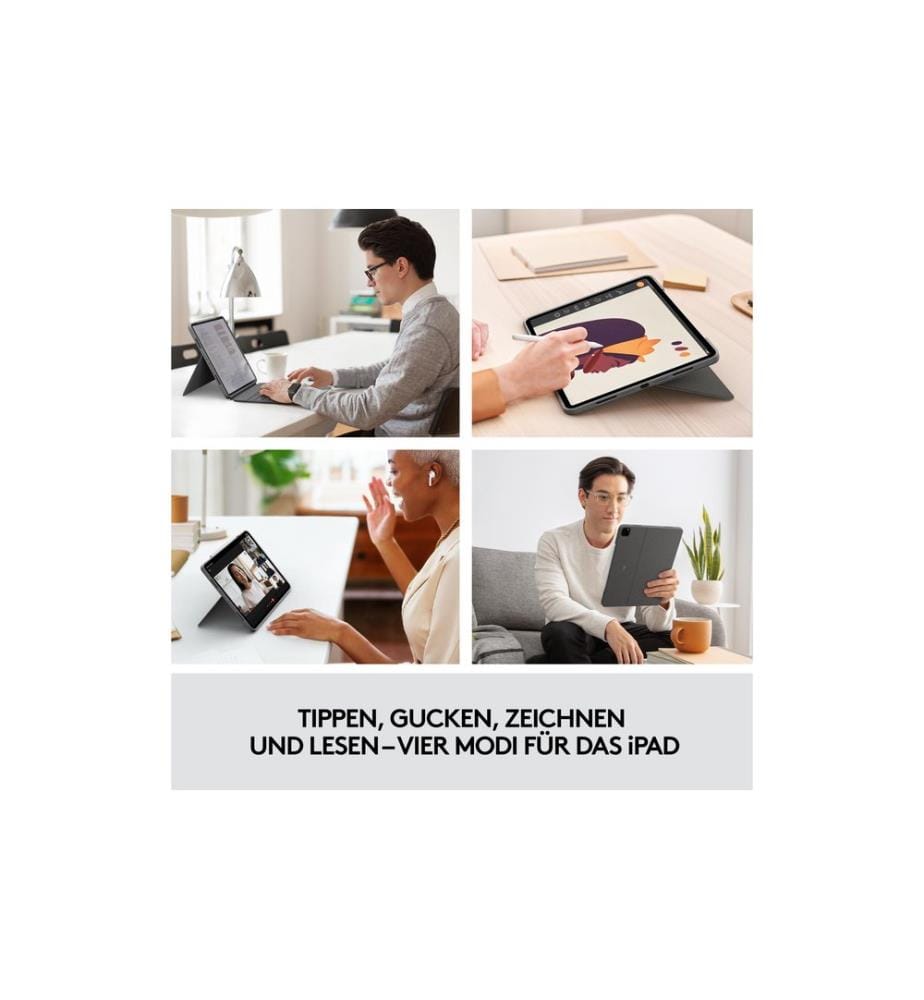 Logitech Tablet Tastatur Cover Combo Touch iPad Pro 12.9' 5.-6. Gen.