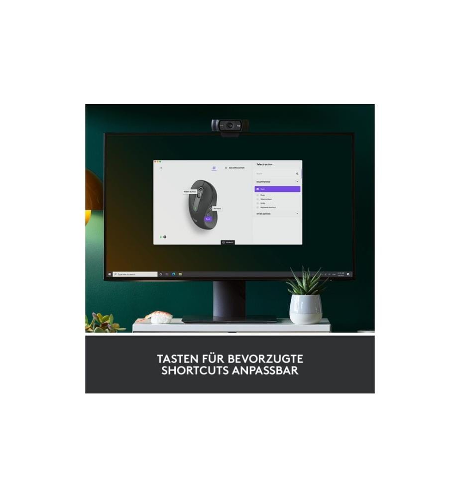 Logitech Maus Signature M650 L left Graphite