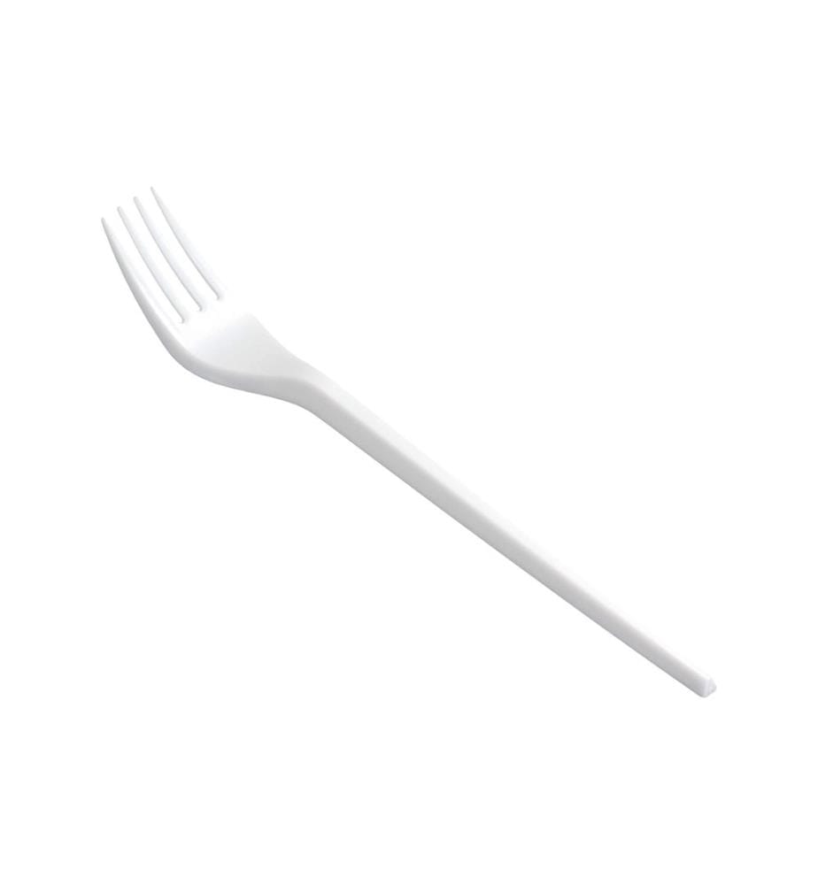 WEITA - Fourchettes jetables 100 Pièce/s, Blanc