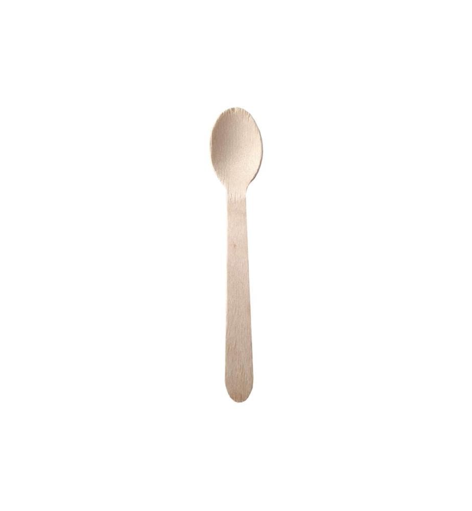 Papstar - Cuillères à café jetables Pure 25 Pièce/s Brun