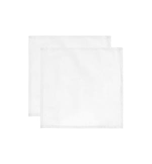 RICO DESIGN - Serviette en tissu 45 cm x 45 cm, 2 Pièce/s, Blanc