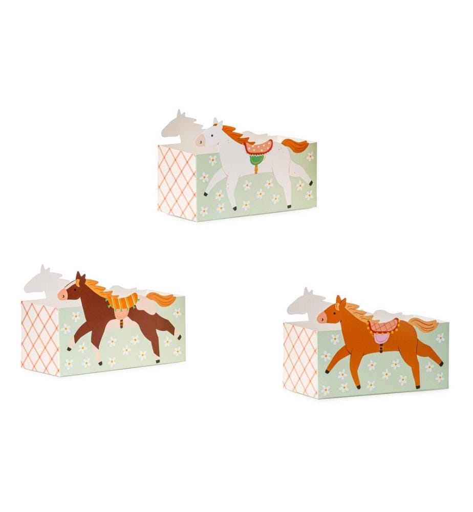 PARTYDECO - Bols jetables Cheval 3 pièces